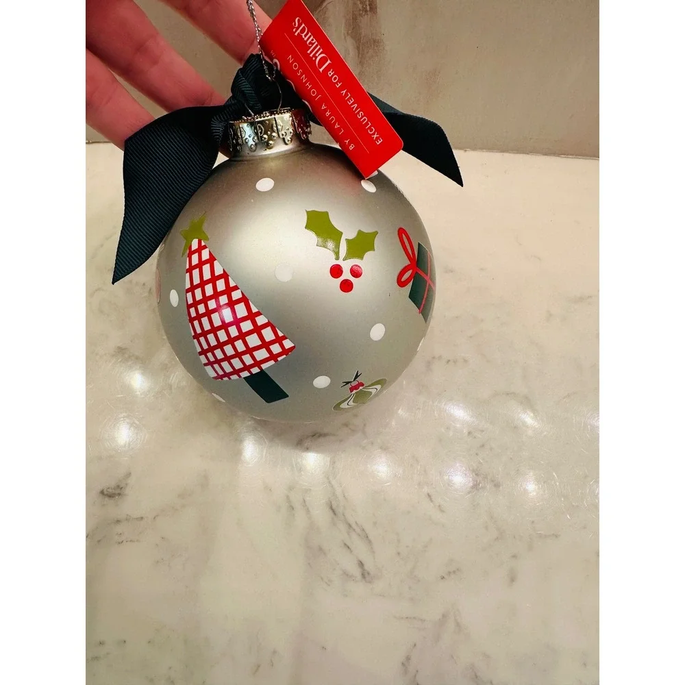 Coton Colors Have A‎ Happy Holiday Glass Ornament Christmas Gift Collectible